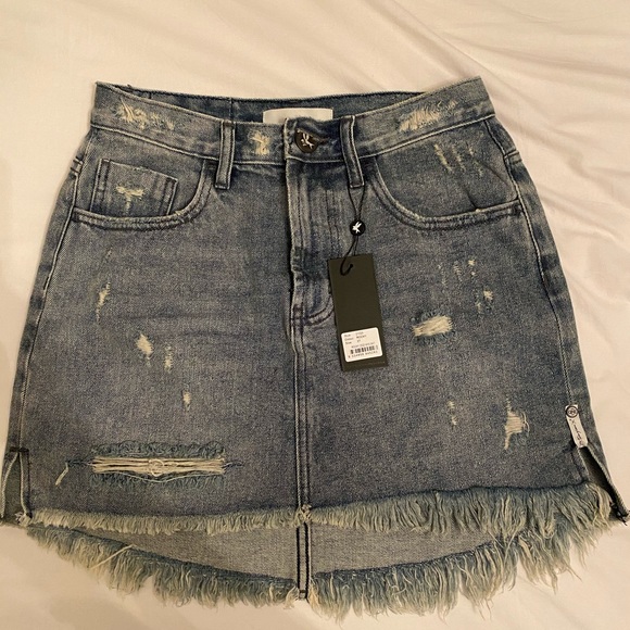 One Teaspoon 2020  denim Mini Skirt in Rocky 27 - Picture 2 of 5